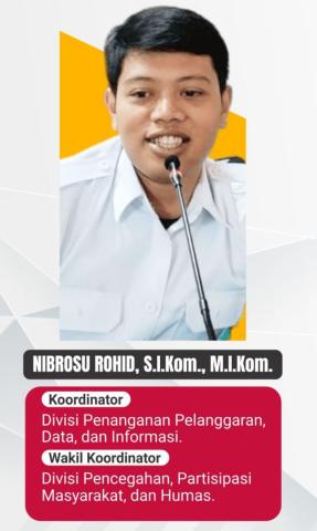 Anggota Bawaslu Rembang, Nibrosu Rohid, S.I.Kom., M.I.Kom