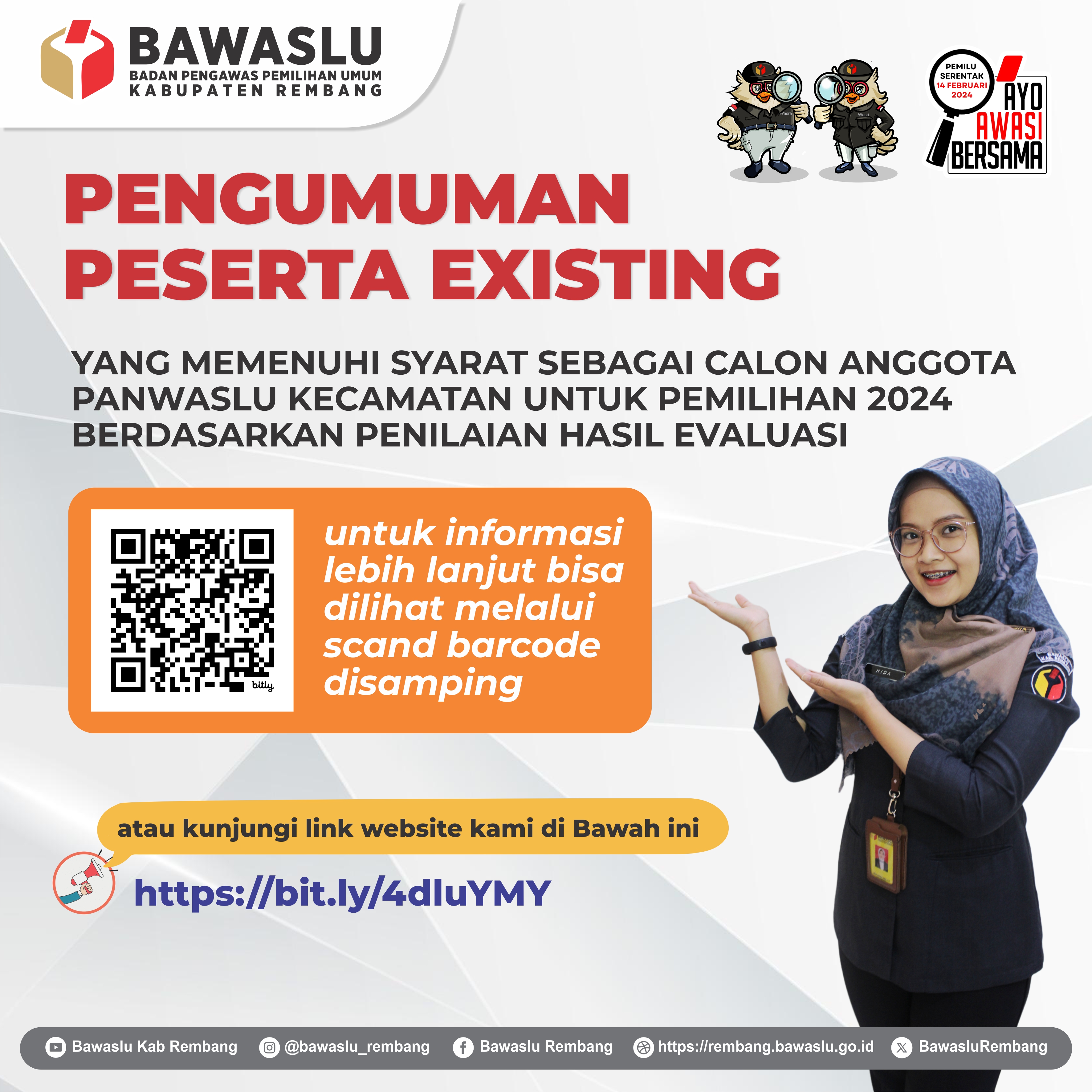 Poster PENGUMUMAN PESERTA EXISTING YANG MEMENUHI SYARAT