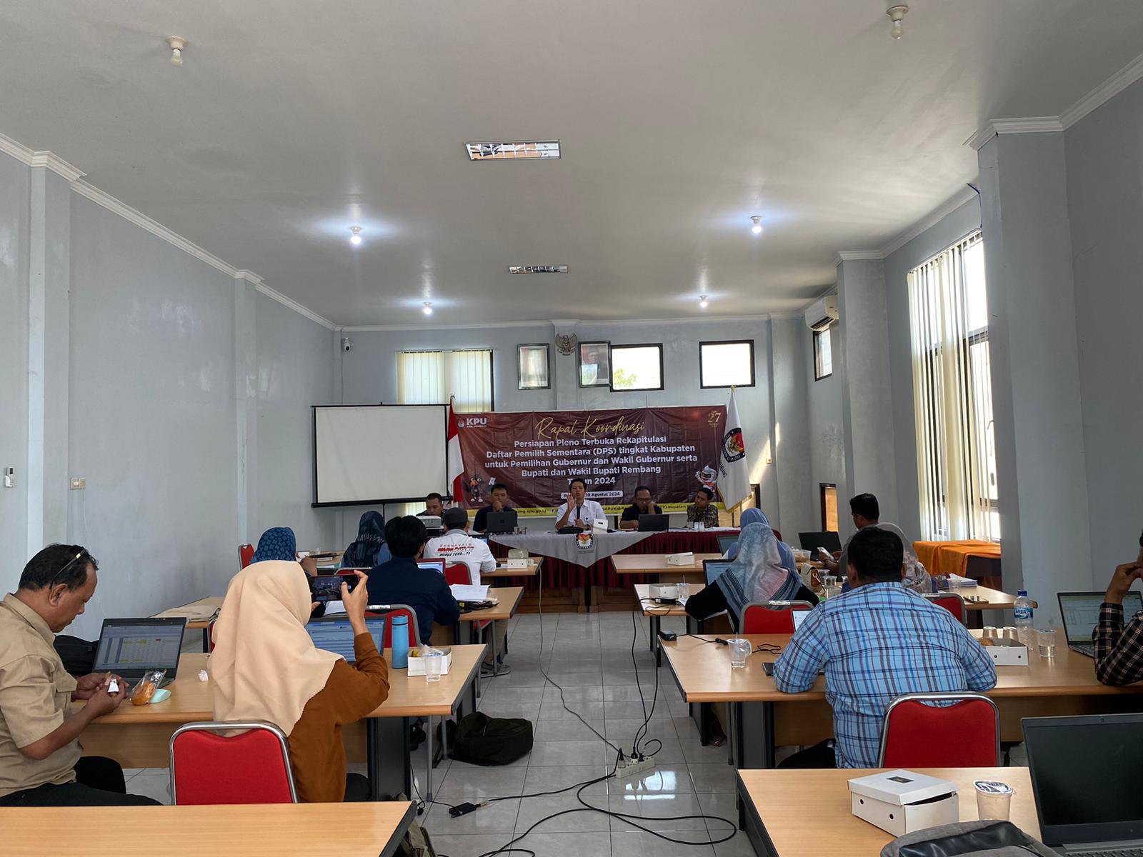 Rapat Koordinasi Persiapan Pleno Terbuka Rekapitulasi Daftar Pemilih Sementara (DPS)