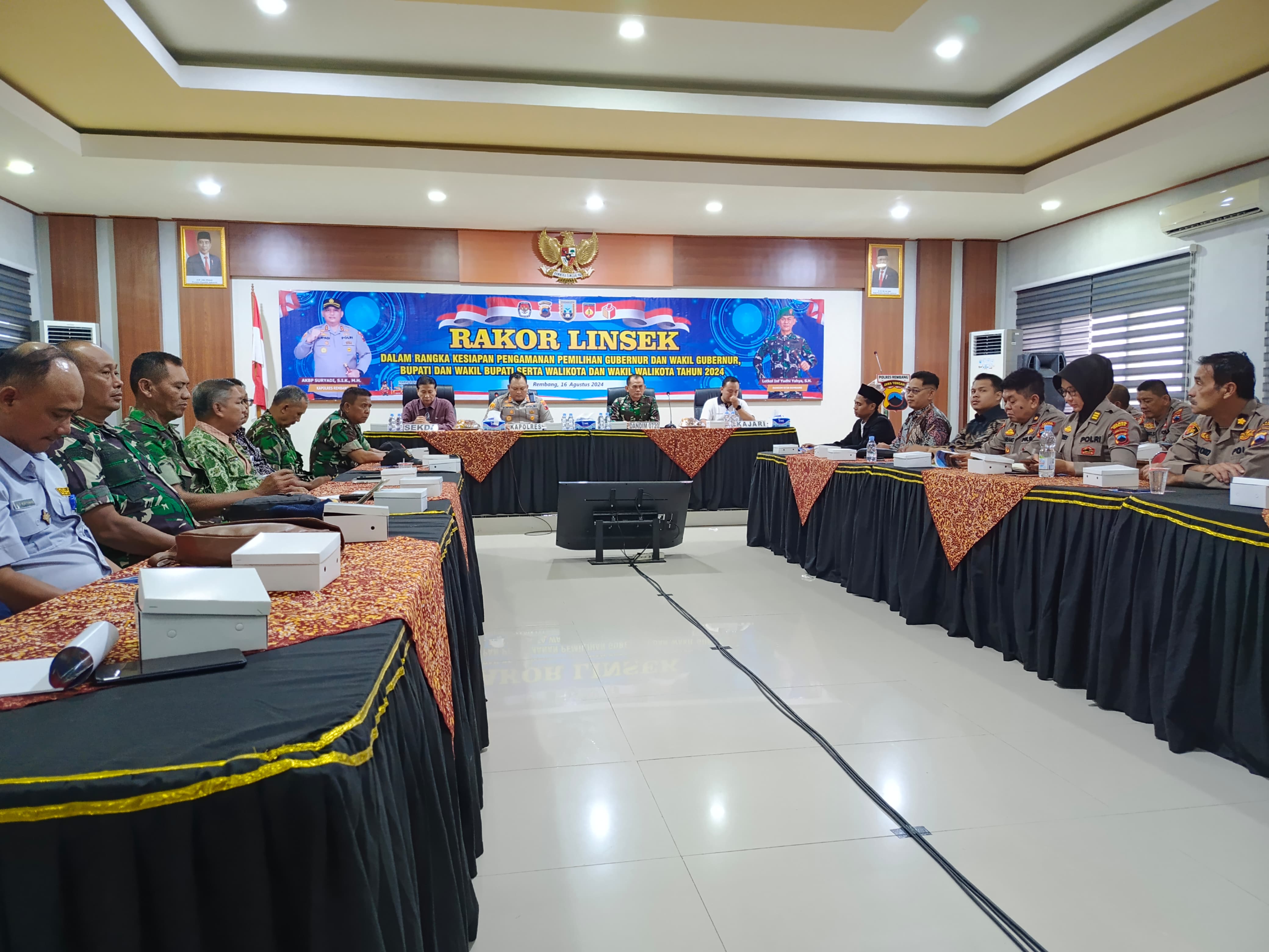 Rapat Koordinasi Lintas Sektoral dalam rangka kesiapan pengamanan pemilihan Gubernur dan Wakil Gubernur, Bupati dan Wakil Bupati serta Walikota dan Wakil Walikota Tahun 2024