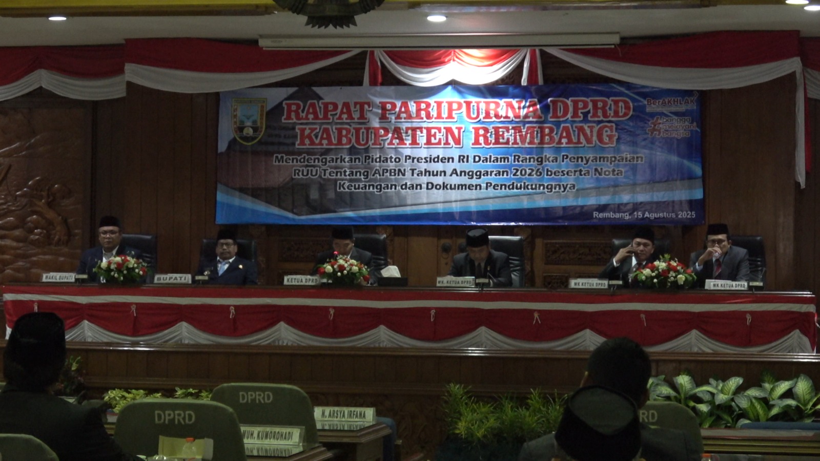 Bawaslu Hadiri Rapat Paripurna DPRD Rembang