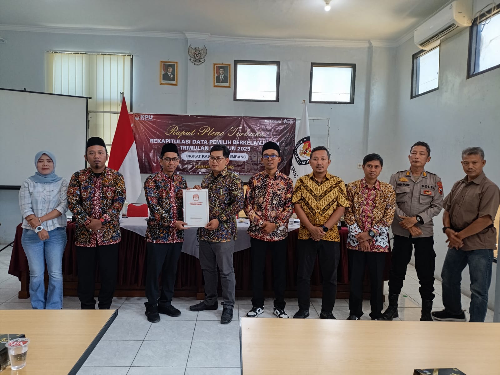 Bawaslu Rembang Kawal  Ketat Pleno PDPB Triwulan III