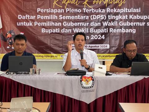Anggota Bawaslu Niha Rapat Koordinasi Persiapan Pleno Terbuka Rekapitulasi Daftar Pemilih Sementara (DPS)