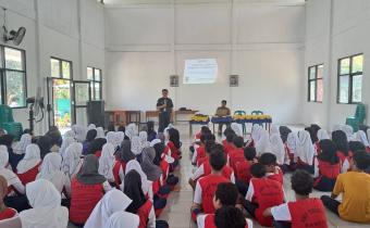 Ketua Bawaslu Kabupaten Rembang, Totok Suparyanto saat menjadi narasumber, pada Senin (2/9)